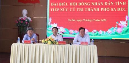 Phó Bí thư Thường trực Tỉnh ủy Phan Văn Thắng tiếp xúc cử tri TP Sa Đéc