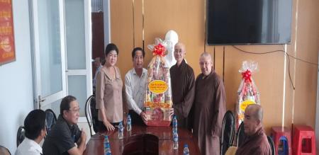 Ban Trị sự Giáo hội Phật giáo Việt Nam thành phố,  chúc Tết UBND Phường 2